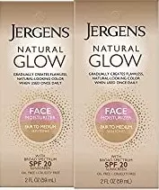 jergens natural glow face self tanner lotion ultra fine illuminating micro pearls in a bottle